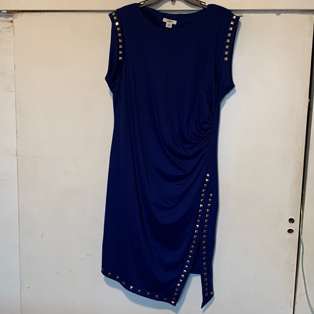 Midi dress royal blue